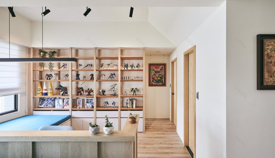 台中现代简约家居,自然光线与个性化设计完美融合-19