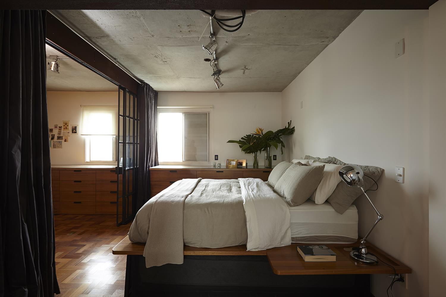 巴西 Apartamento Girassol | 混凝土与木质的完美结合-8