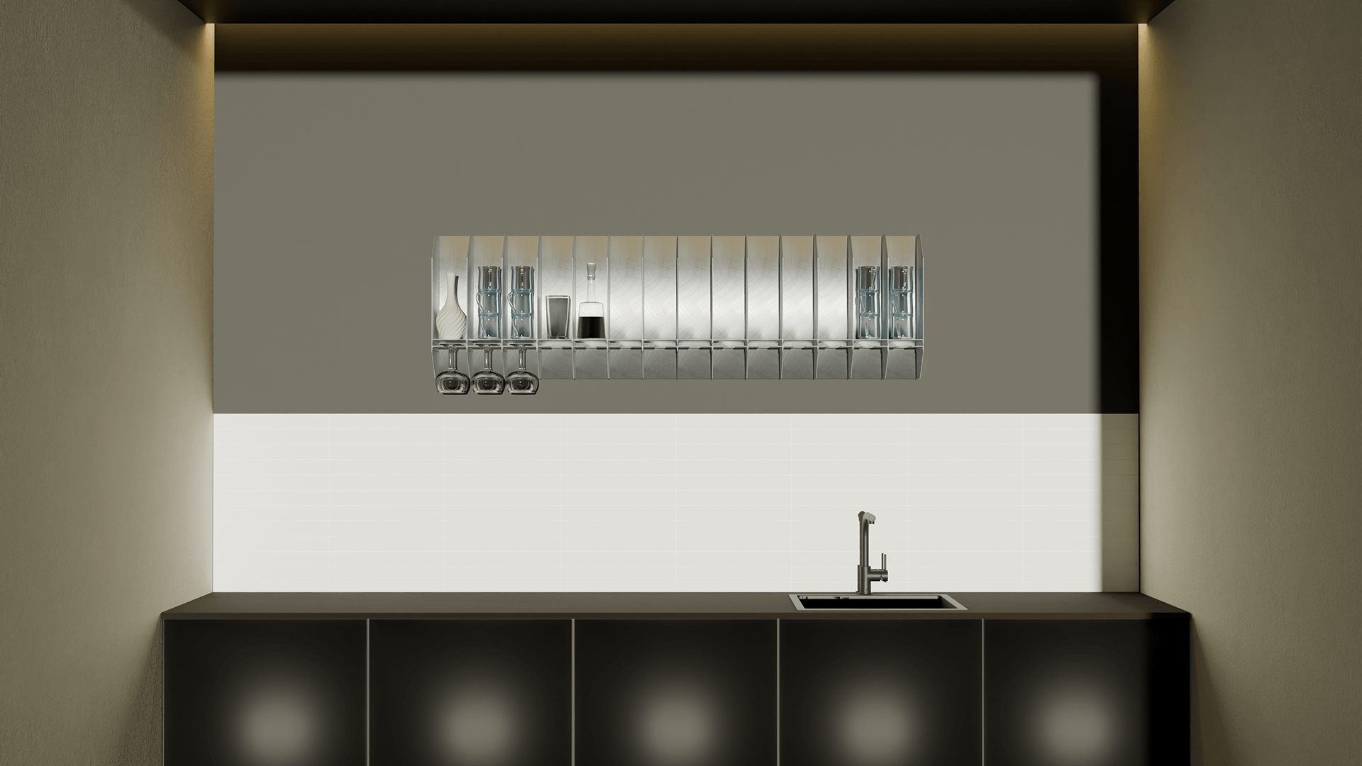 Metal shelf, ANIMATION-3