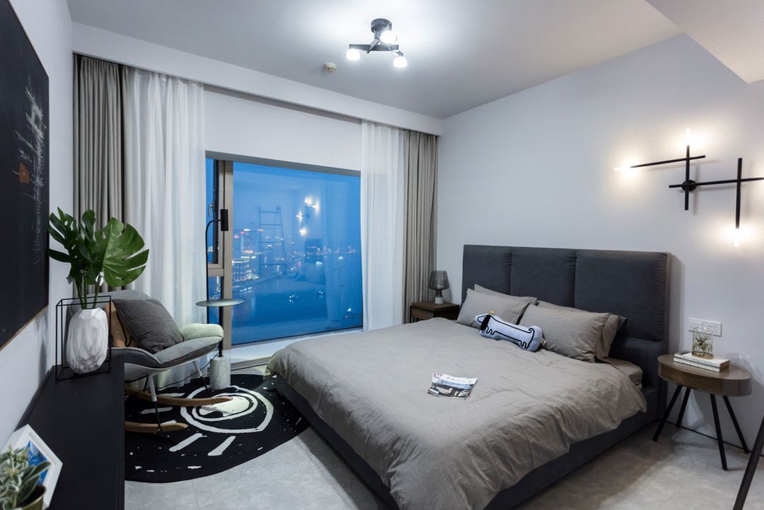 世茂滨江花园 40 万出租房装修，打造大气观景空间-211