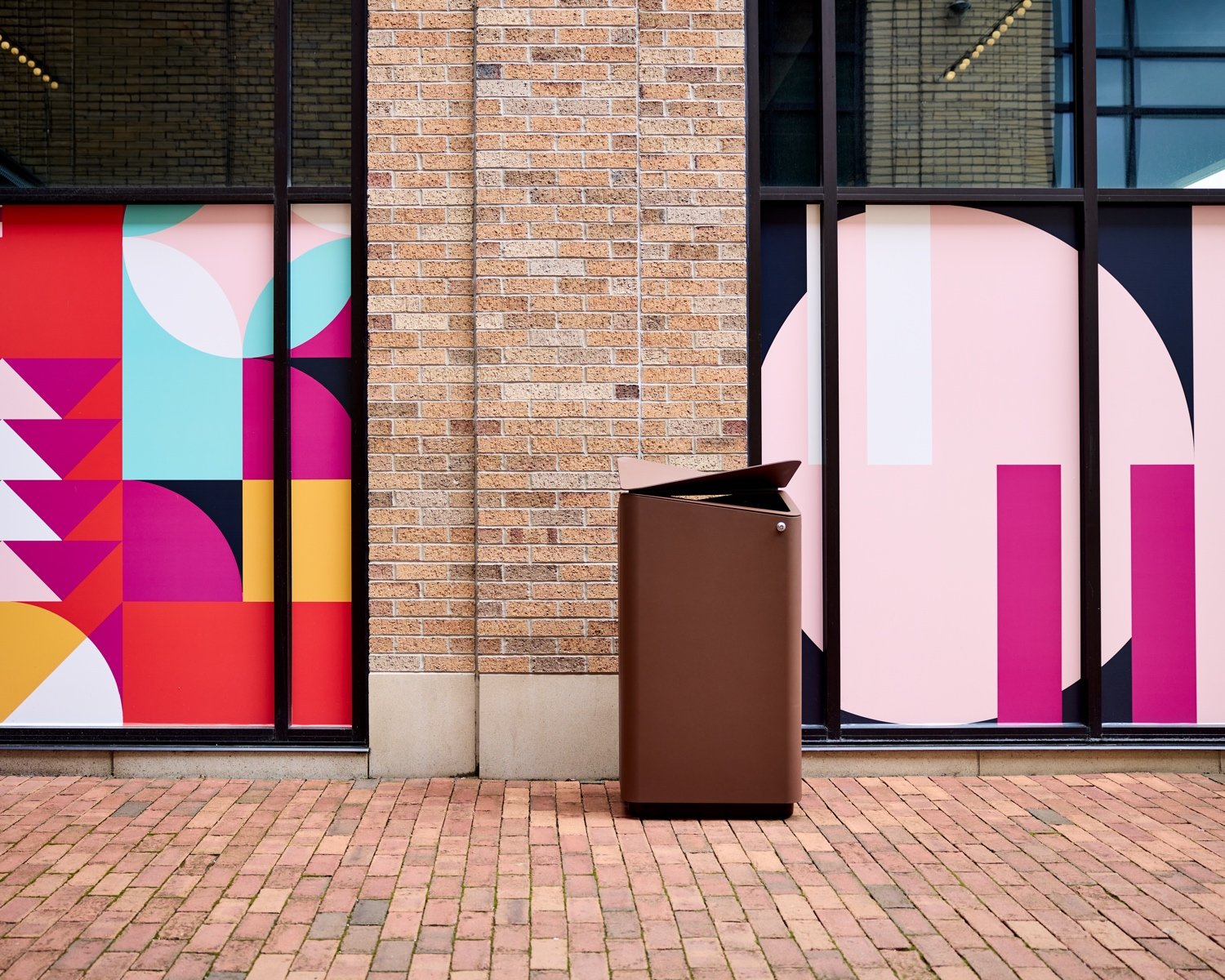 Rockford Litter Bins by Michael Welsh for Landscape Forms | Azure Magazine-0