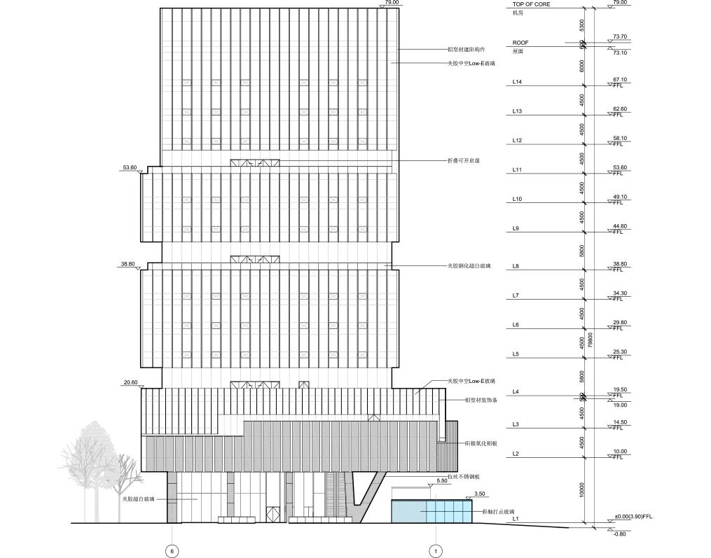 上海盈凯文化广场 UCCA Edge 艺术中心丨中国上海丨Aedas-47