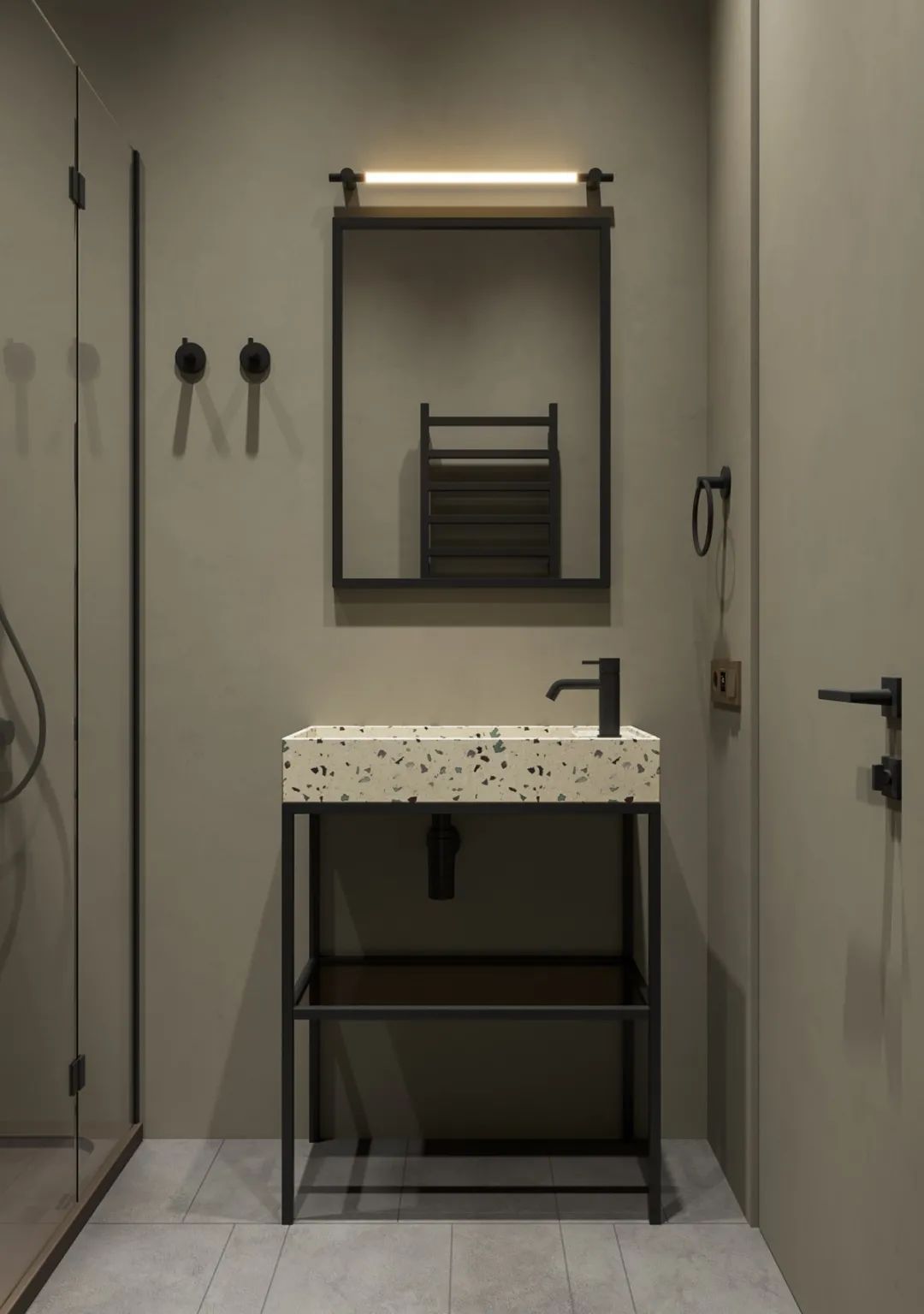 莫斯科 106㎡现代简约家居,融入苏联构成主义风格-99