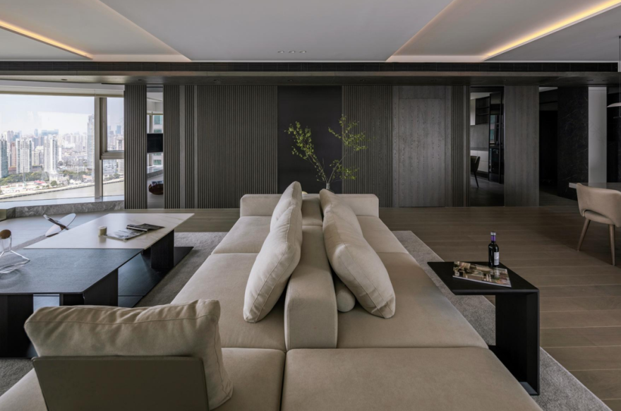 80㎡超凡视野客厅设计-31