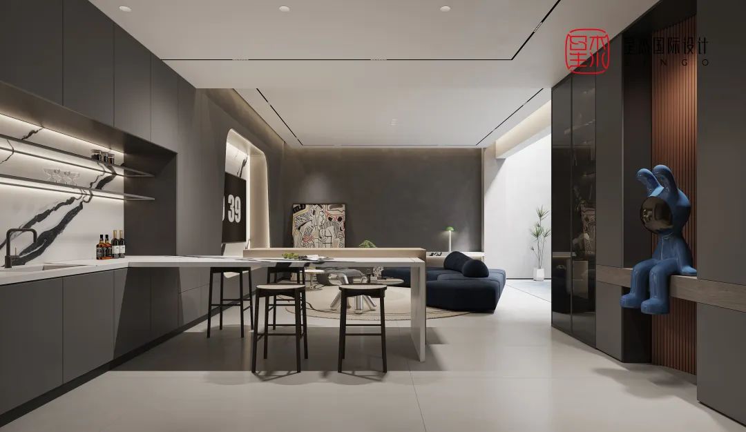 碧海蓝天的家 · 261㎡现代简约叠墅设计丨星杰-42