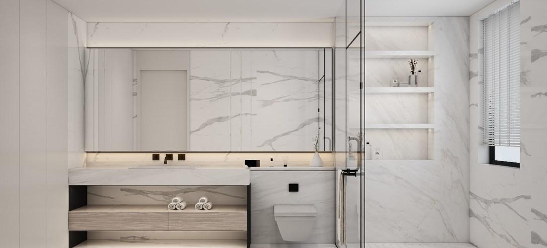 半山白色别墅 | 简约开放式设计的生活美学-14