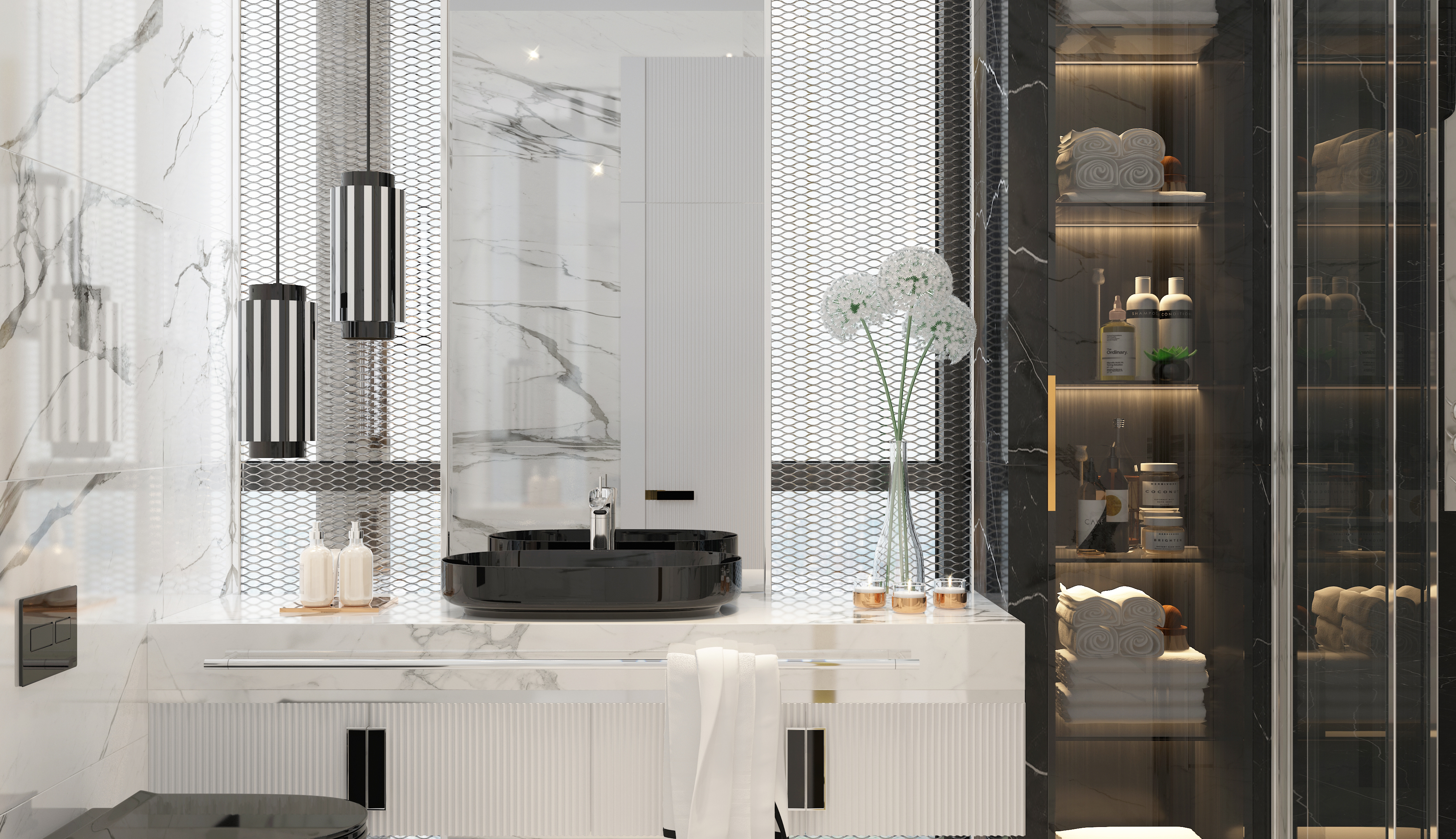 Black and white house-25