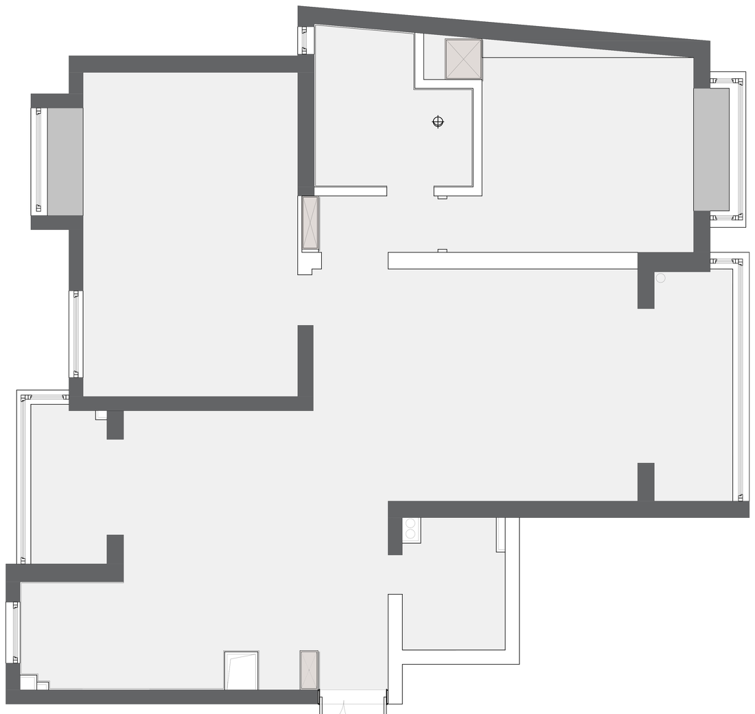 《石语》121㎡极简生活空间设计-3