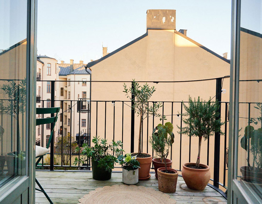 复古绿调斯德哥尔摩公寓设计-15