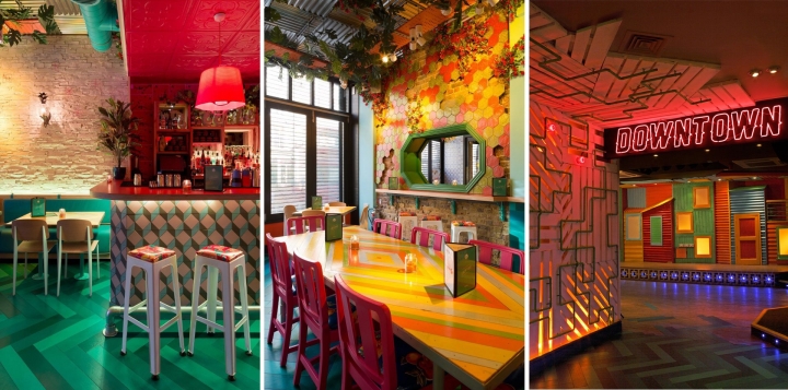 缤纷童话色彩的创意Barrio East伦敦餐厅空间-5