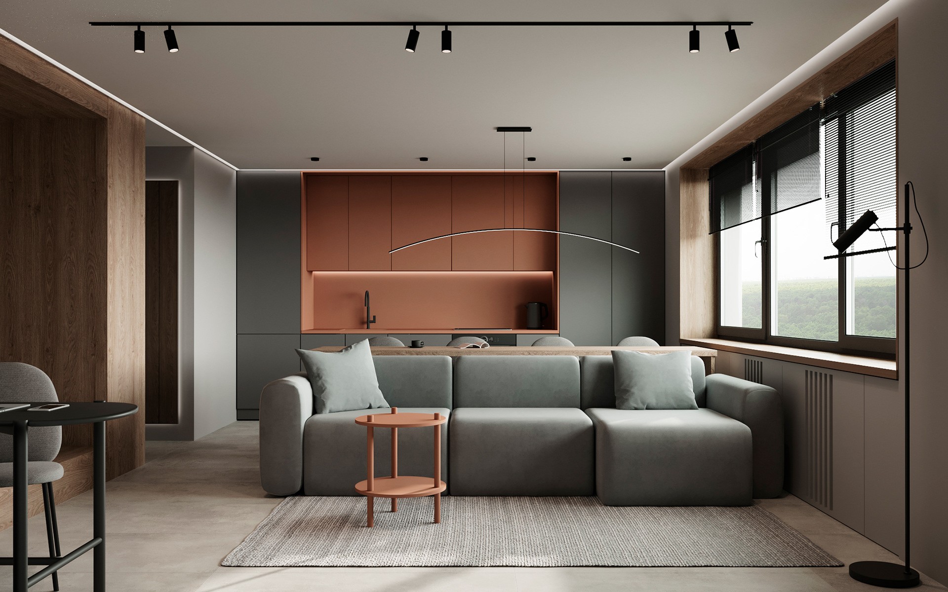 37.6㎡小空间公寓设计 超有设计感！-3