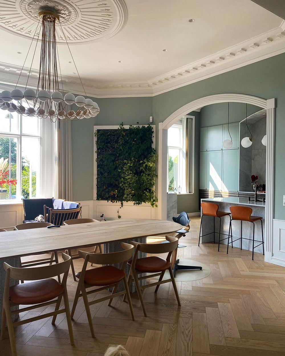 丹麦 19 世纪别墅的彩色复古魅力-8