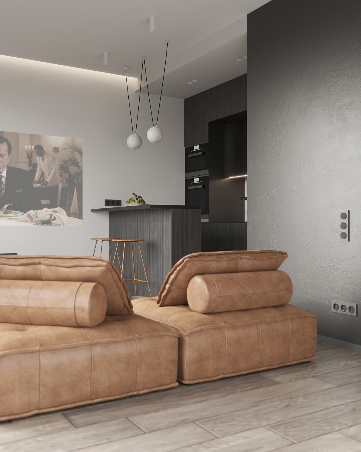 78.9㎡简约风公寓设计 太有感觉了吧！-4