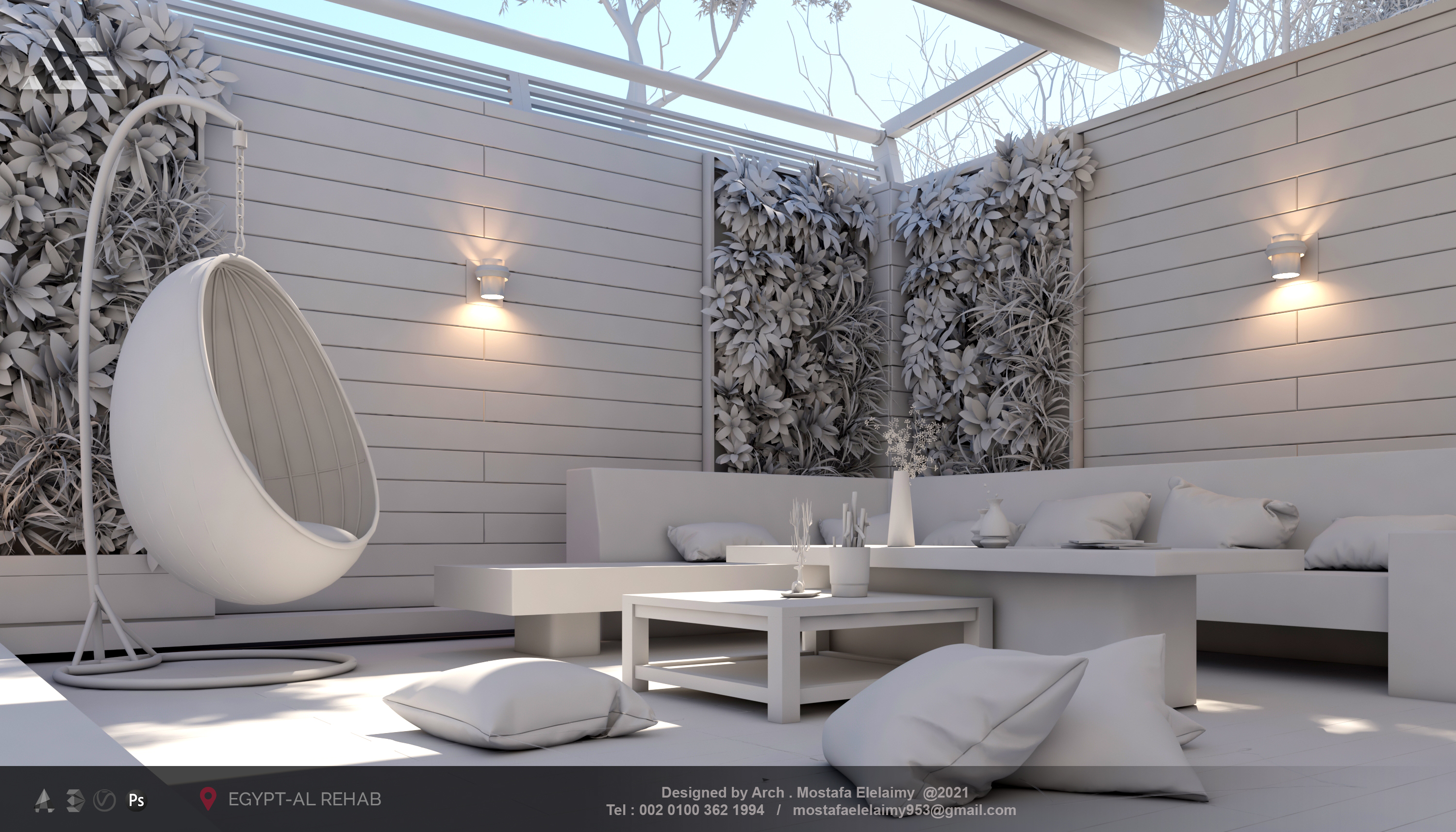 别墅花园景观丨Egypt丨Arch. MOSTAFA ELELAIMY-6