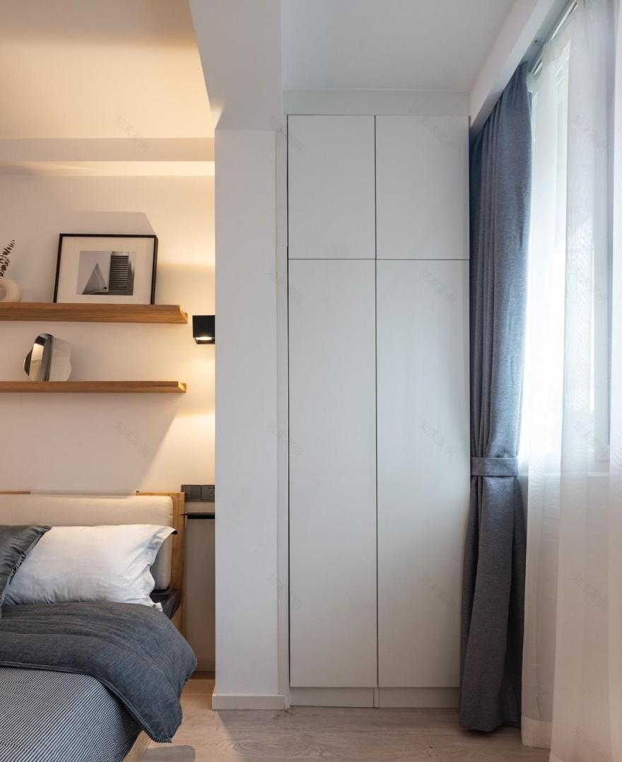 50 平二居室极简原木风设计,紧凑空间多功能利用-26