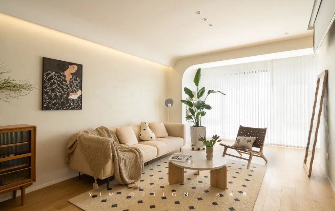 奶油原木的温柔春日 · 116㎡侘寂风格家居设计丨YIM DESIGN-11