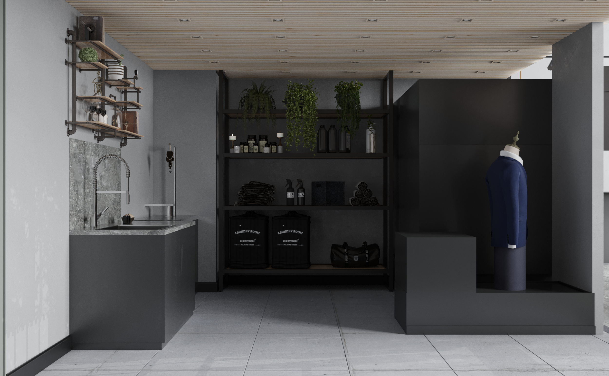 洗衣房室内设计丨Bahija Mustafazade-8