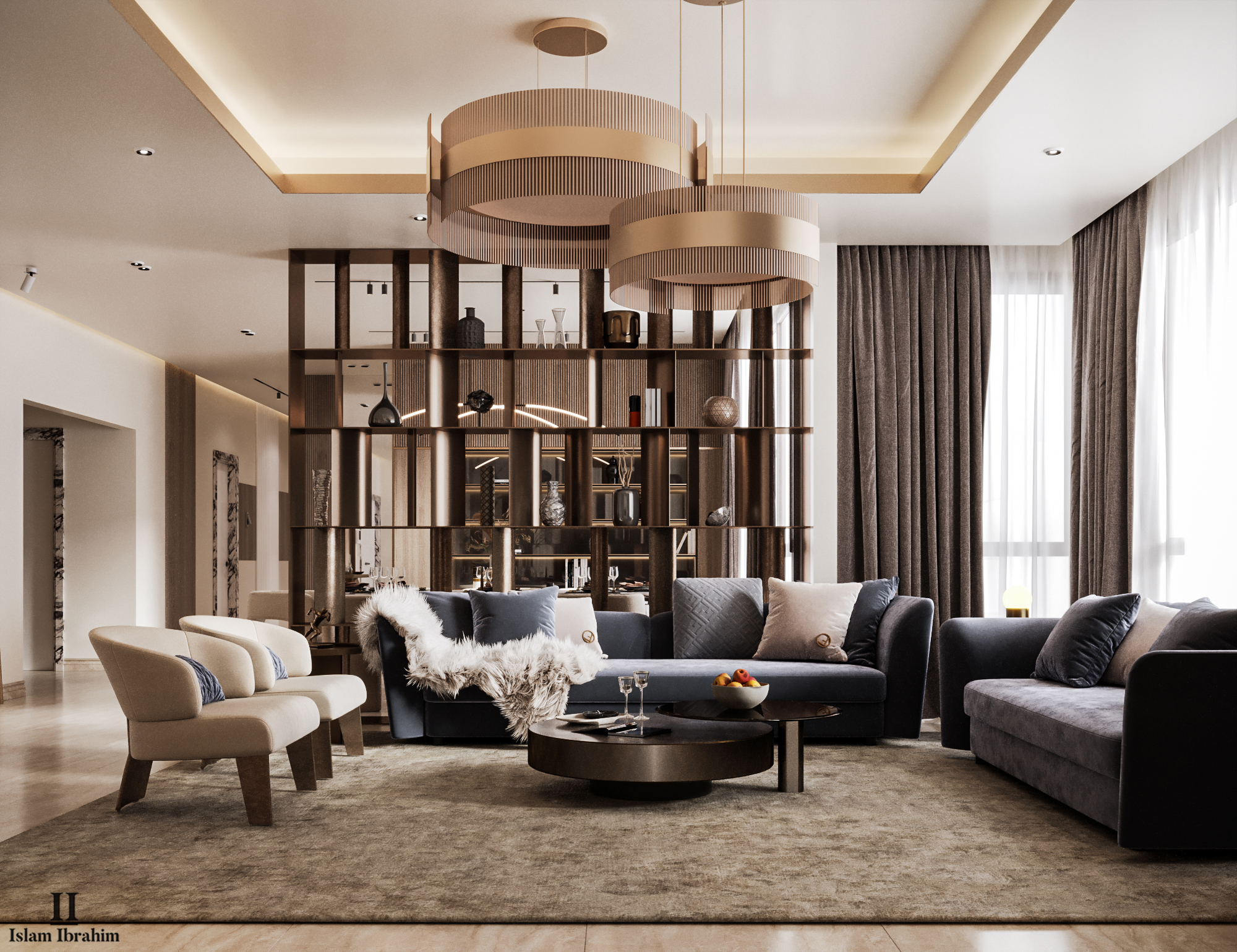 大厅和餐饮设计丨阿联酋丨ISLAM IBRAHIM-13