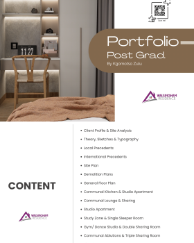 Post Graduate Diploma Portfolio - Walsingham Residence