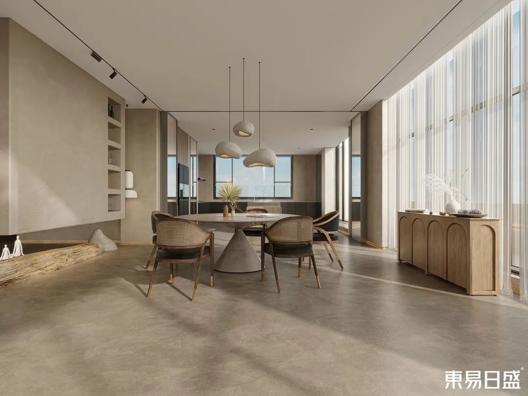 210㎡跃层装修，毫不「网红」的侘寂风-25