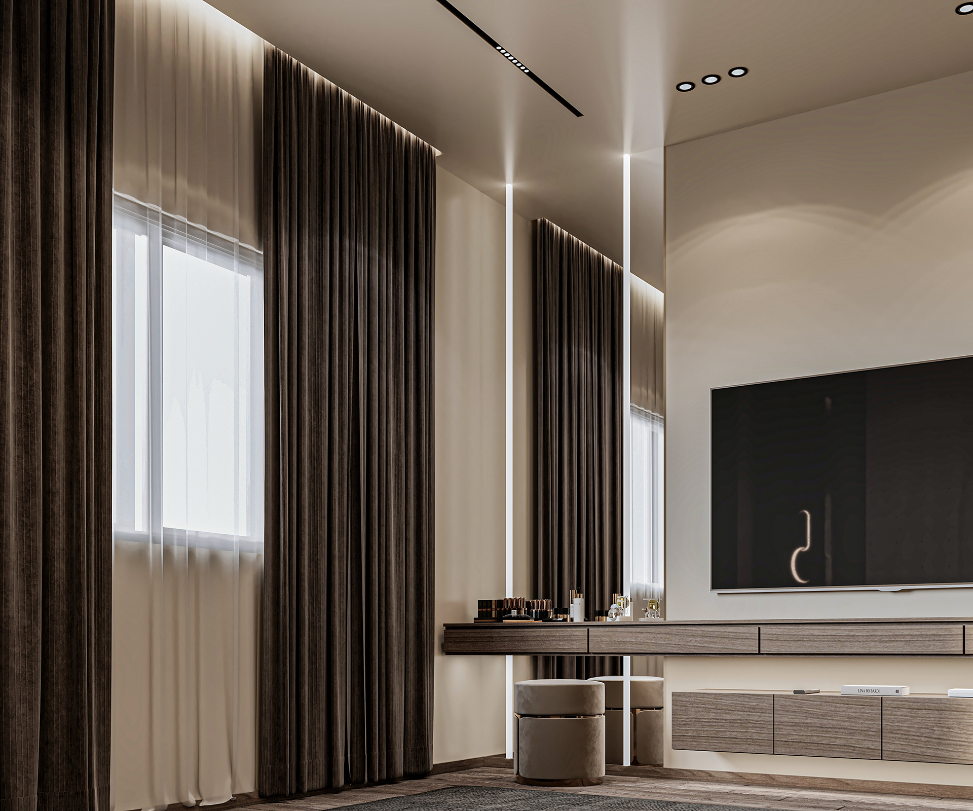 极简主义主卧设计丨ASER WALEED-6