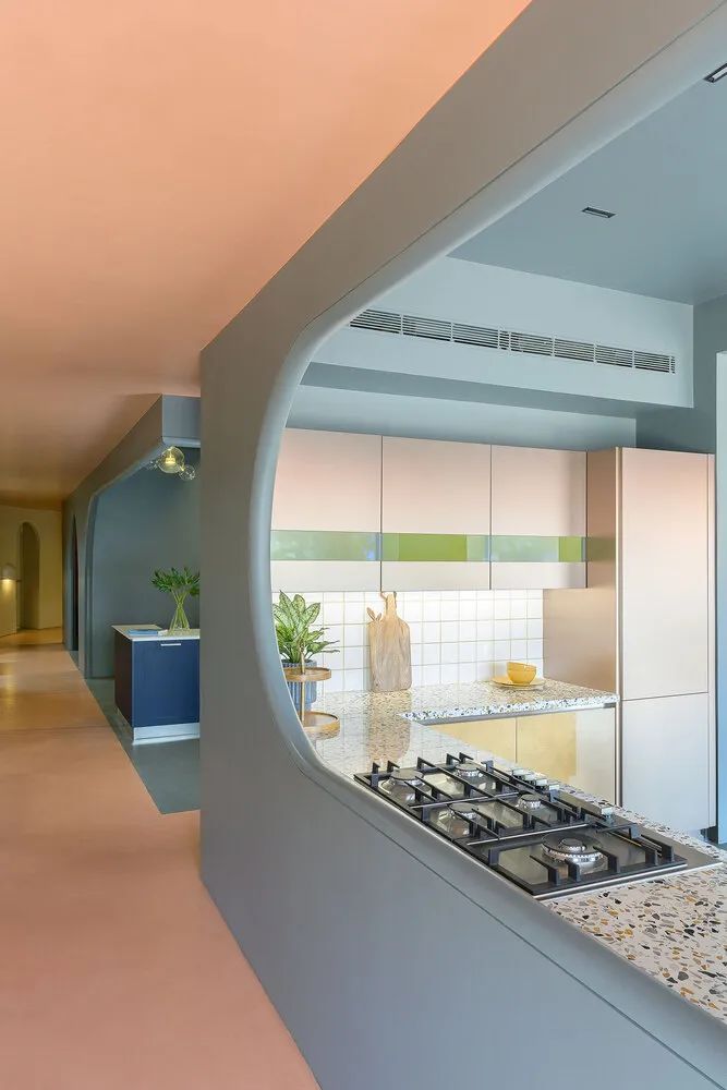 粉蓝设计梦幻色彩空间·模块化厨房和衣柜体验中心-10