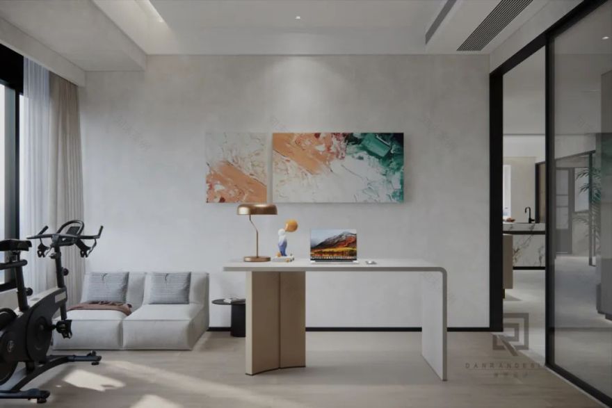 嘉陵江天 · 220㎡天际大平层的阔景设计与生活品味丨中国渝北丨澹然团队,橙色软装-59