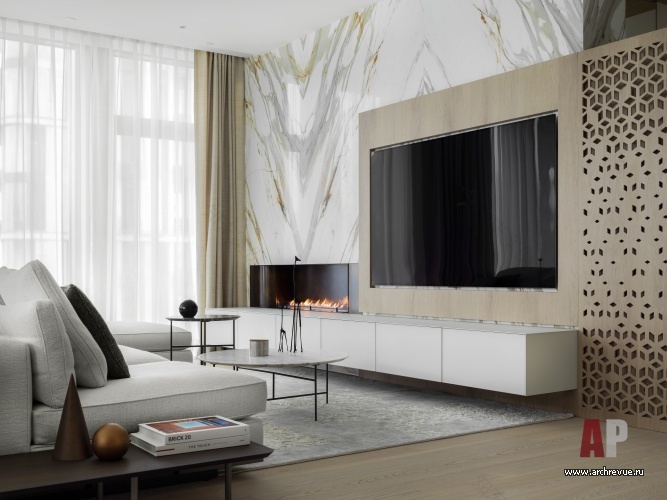 ЖК «Воробьев дом» 200平公寓室内设计-14