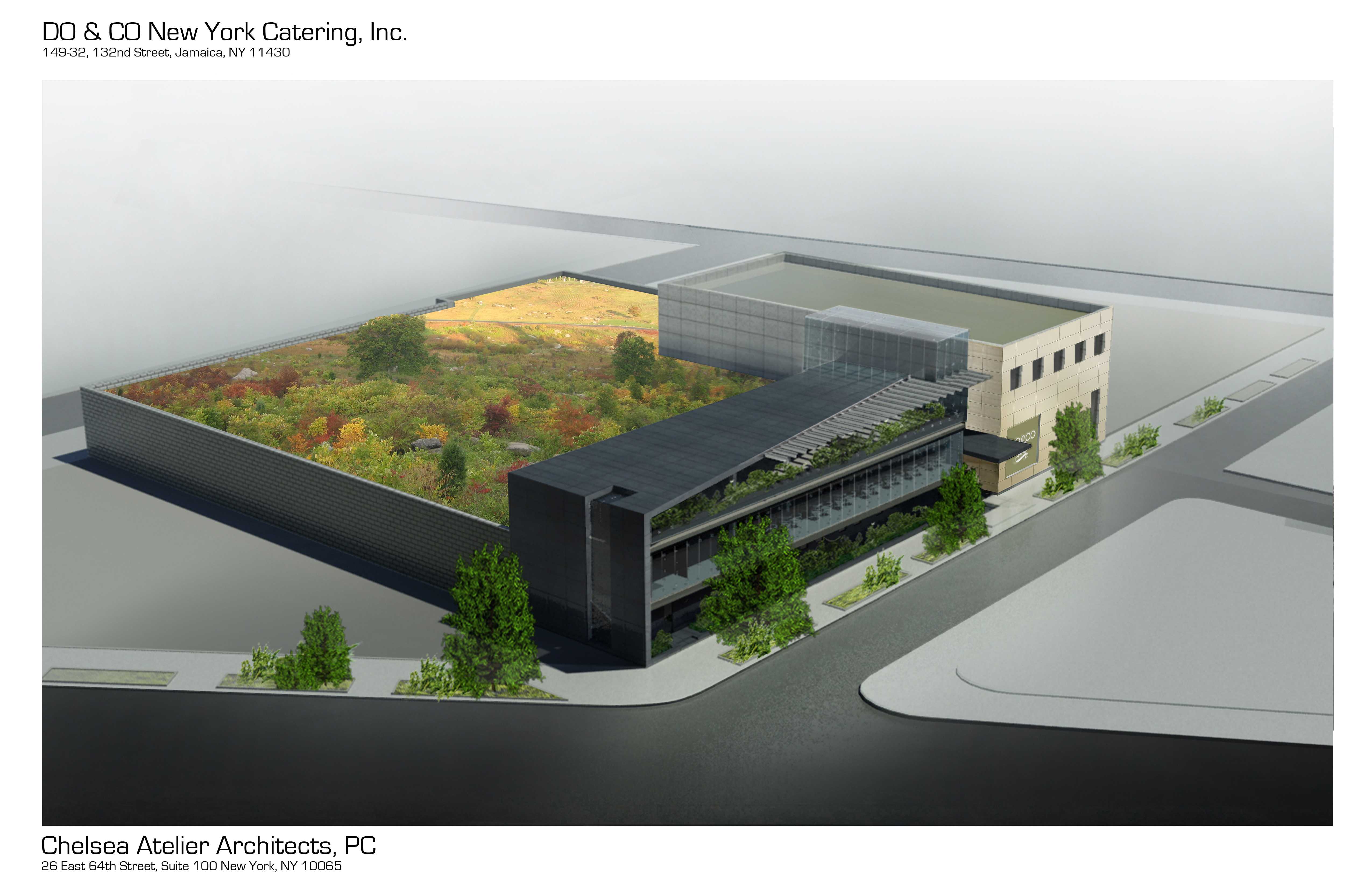 纽约皇后区 DO&CO 餐饮工厂扩建，室内设计瞩目-0