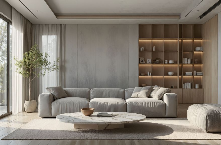 8K视觉解剖:一座客厅的绝对平面宣言-19