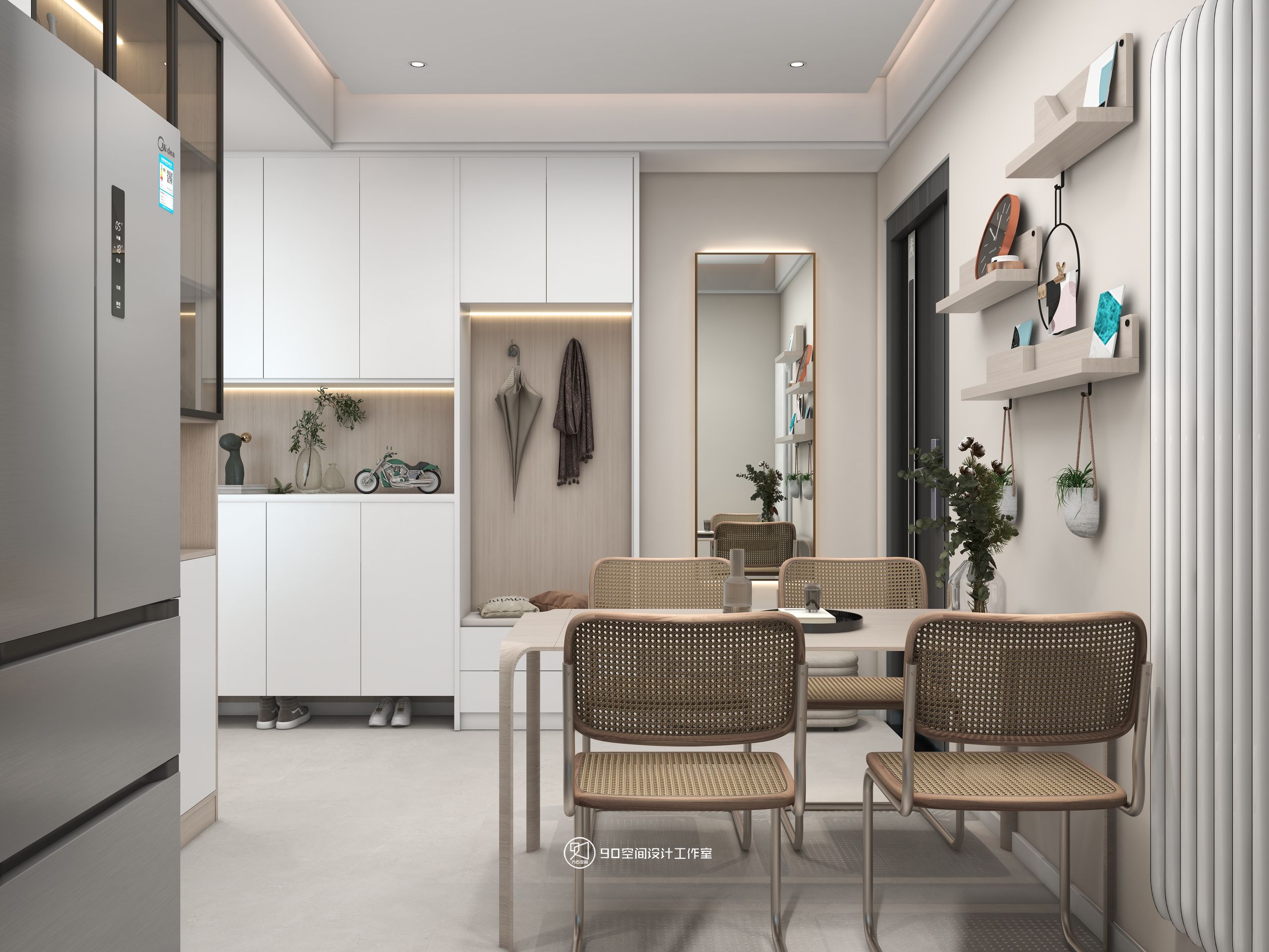 星月糖现代奶油风格丨90 空间设计-18