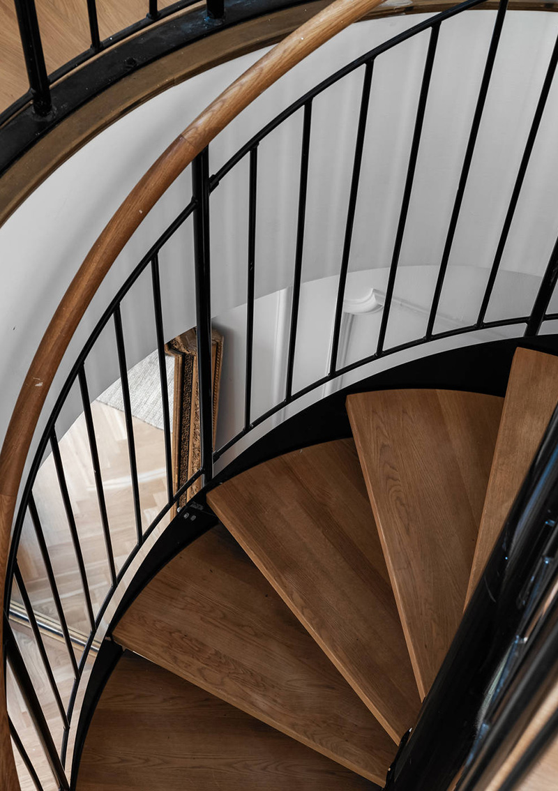 斯德哥尔摩螺旋楼梯双层公寓-9