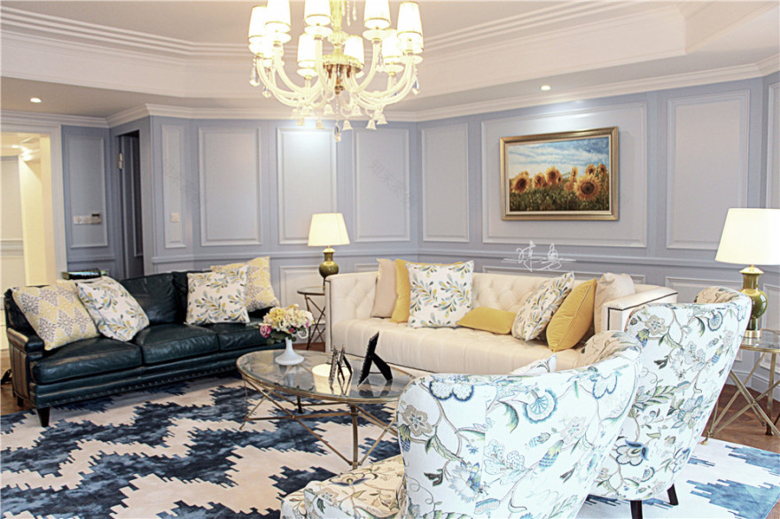 清新的4房精致简欧式家居装饰-8