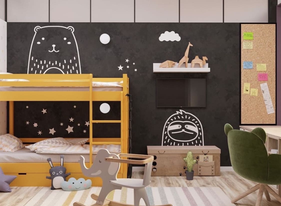 双人男孩卧室室内设计-89