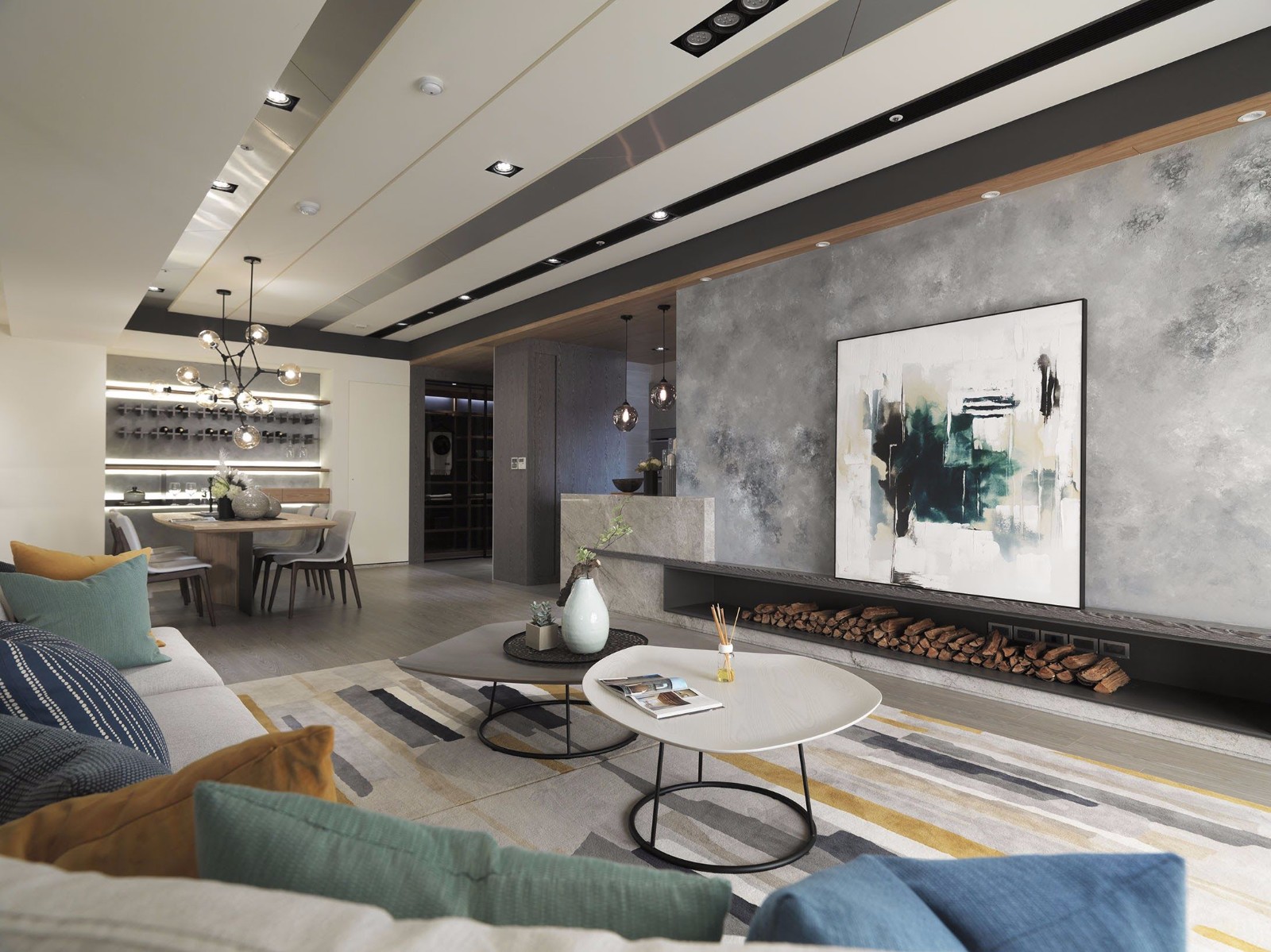 一整面绿植墙的自然系住所  品桢设计-15