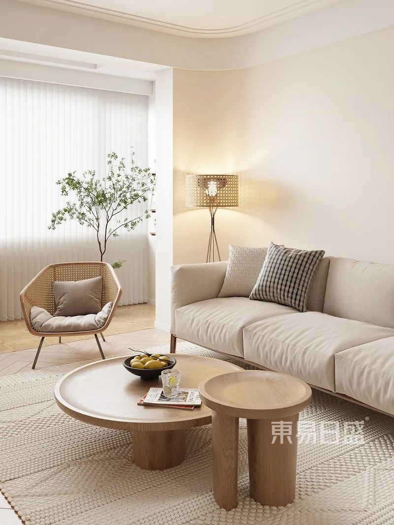 90后独居女性100㎡的高颜值奶油风，每一平米都治愈人心-19