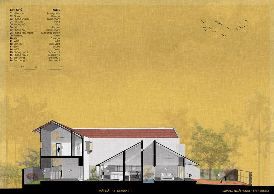 现代与传统交融的越南 Quảng Ngãi House-4