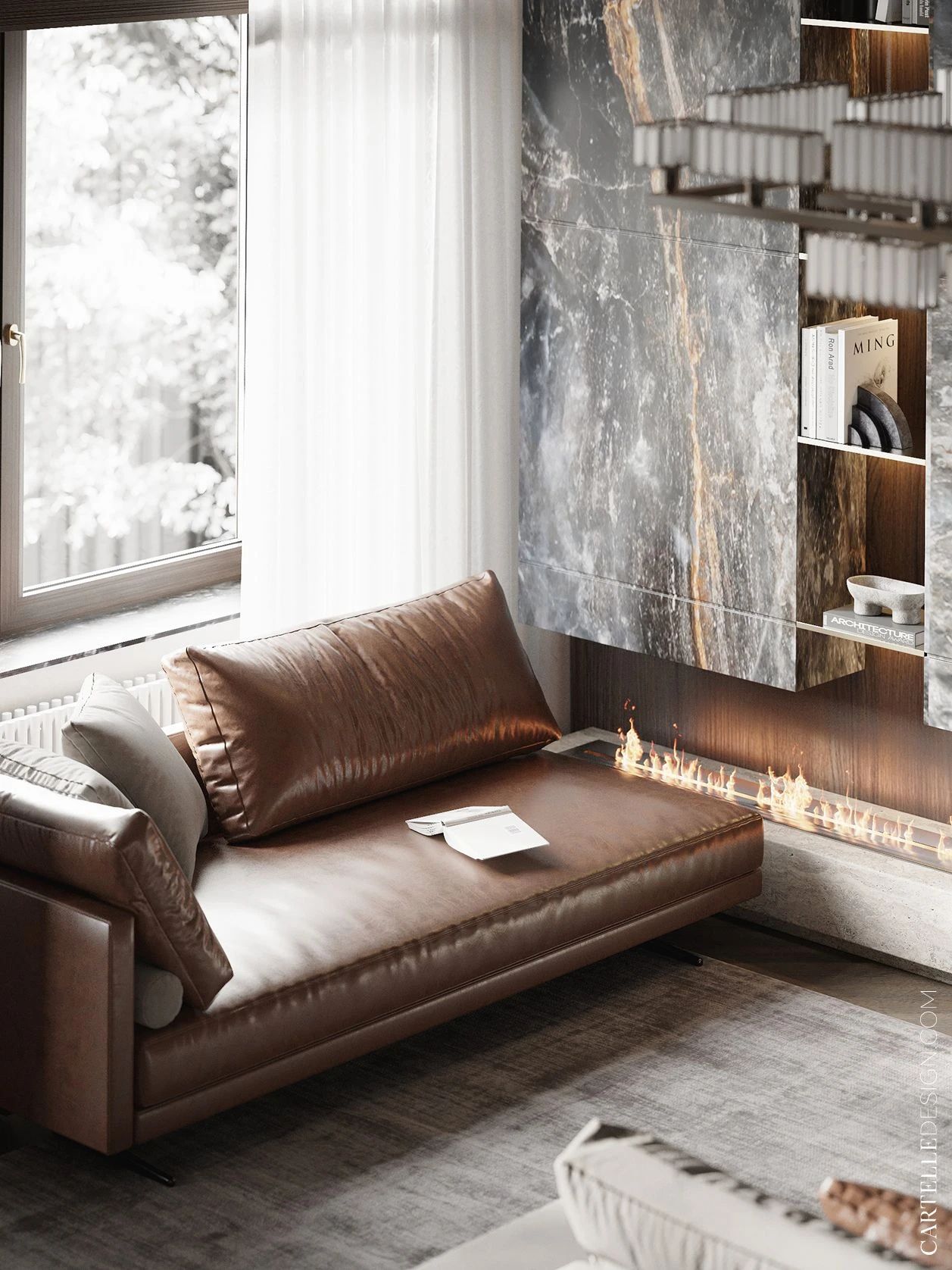 168㎡高级灰空间设计丨Cartelle Design-7