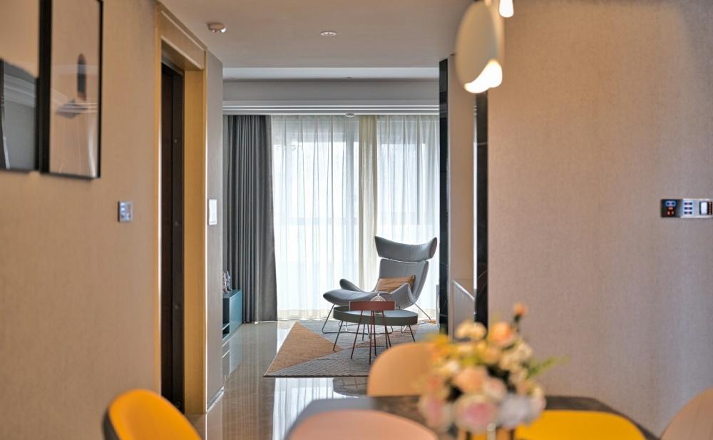 达恩大家居灰色++ 橙色打造时尚魅惑空间-21