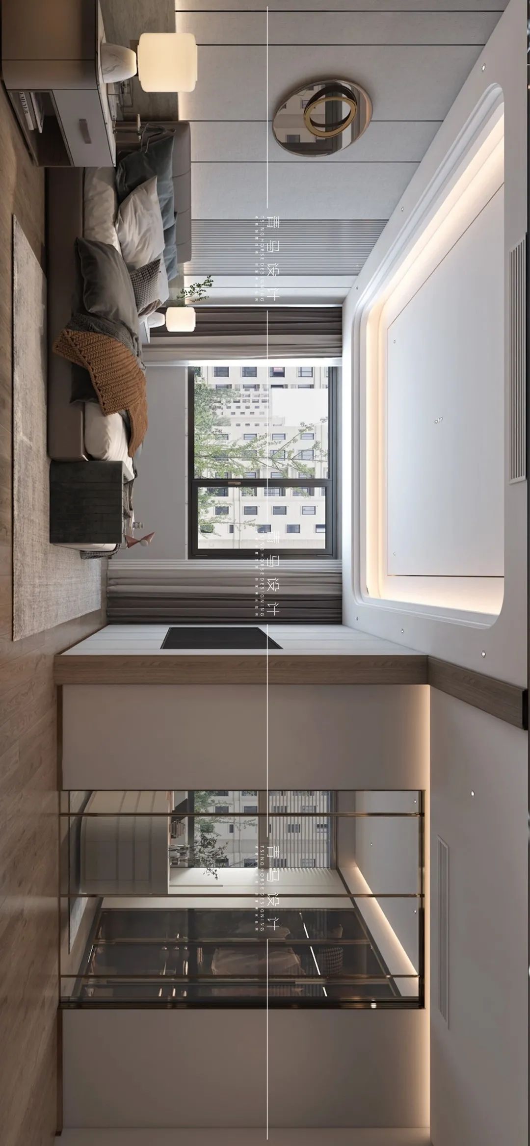 中南紫云集顶跃现代轻奢空间丨青马别墅空间设计-60