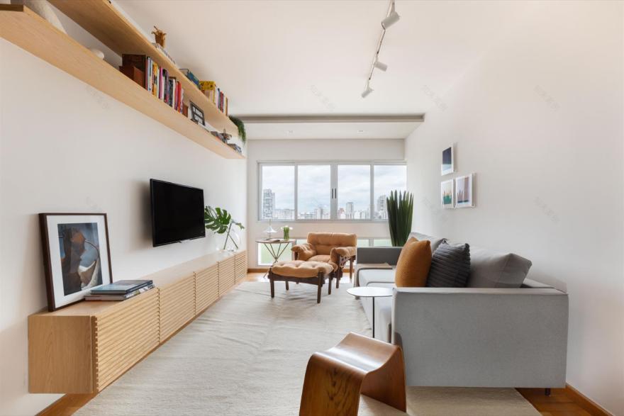 简约艺术风巴西公寓设计-2