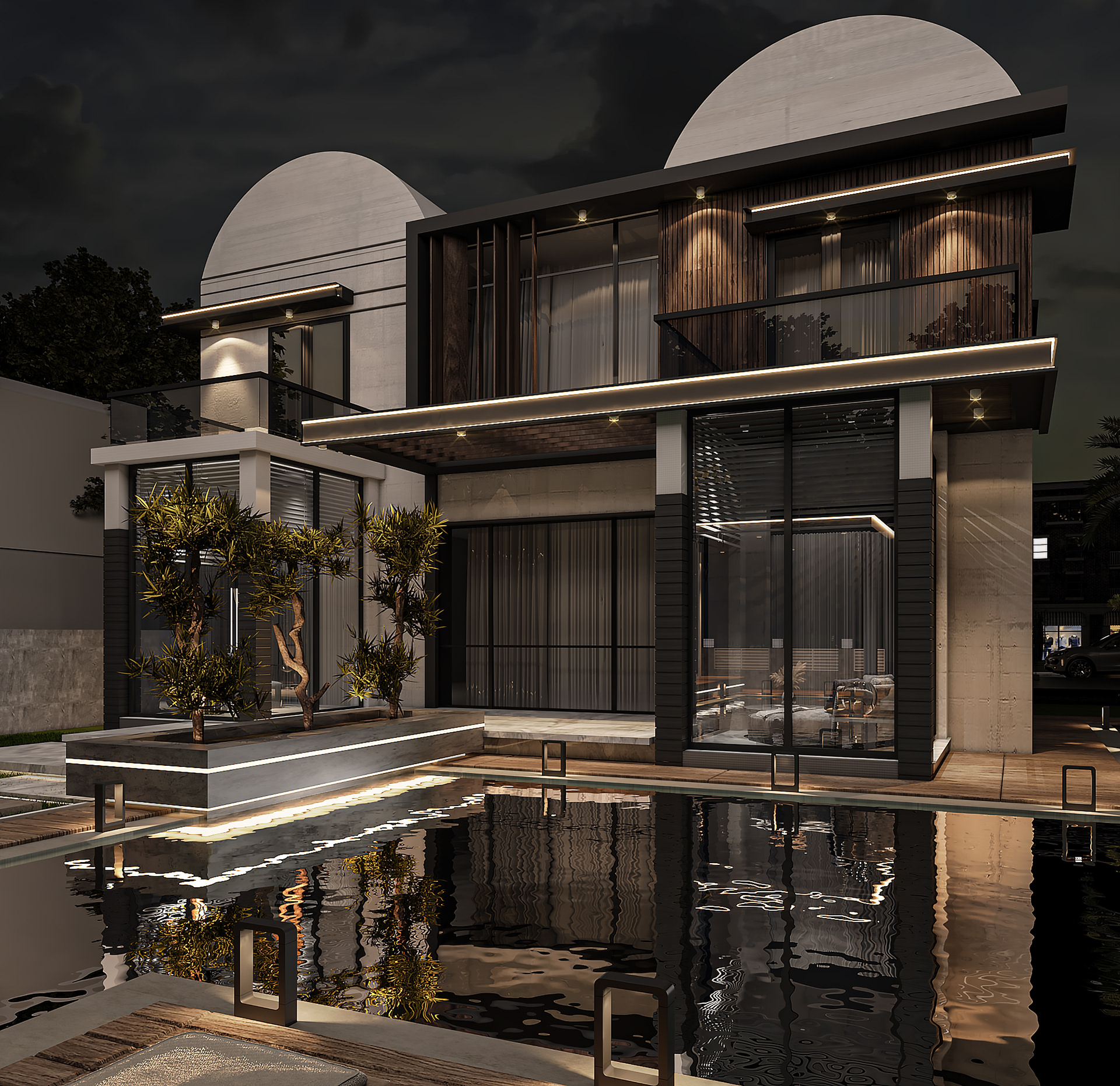 私人住宅外部和景观设计丨埃及-9