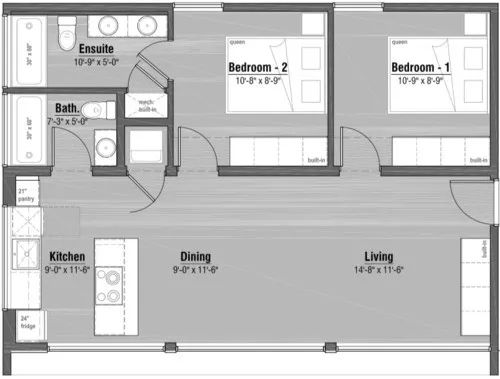 模块化度假屋 M2 | 双卧双卫，高效宜居的海边度假之家-2