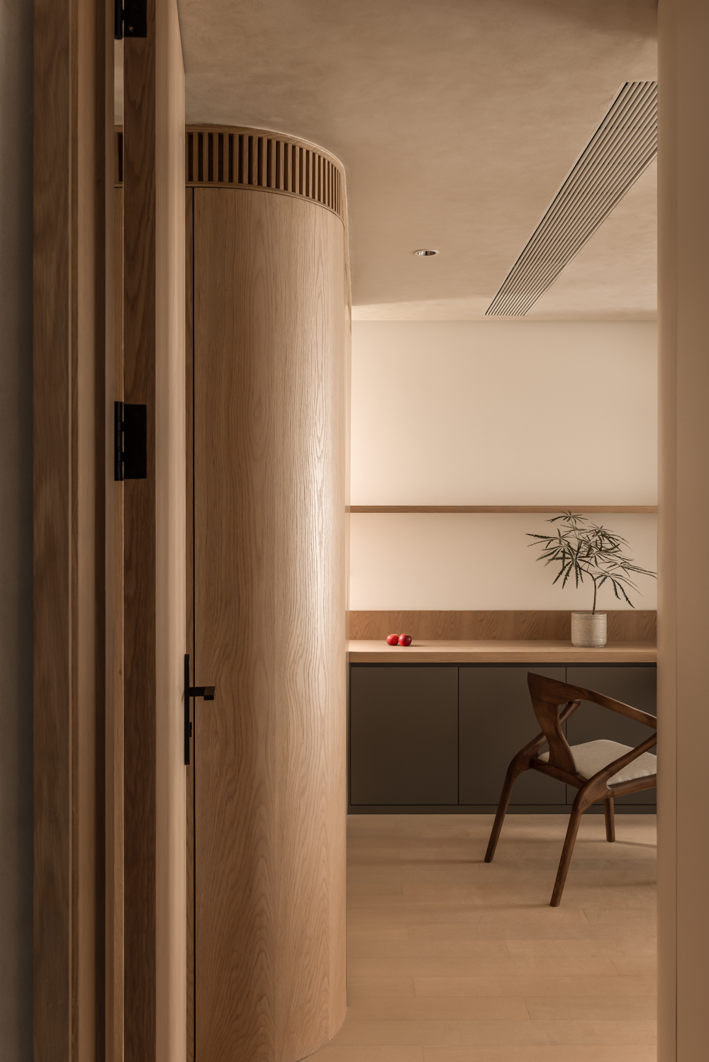 焦糖栗子色的治愈之家 · 秋日原木风设计丨如一建筑设计-60