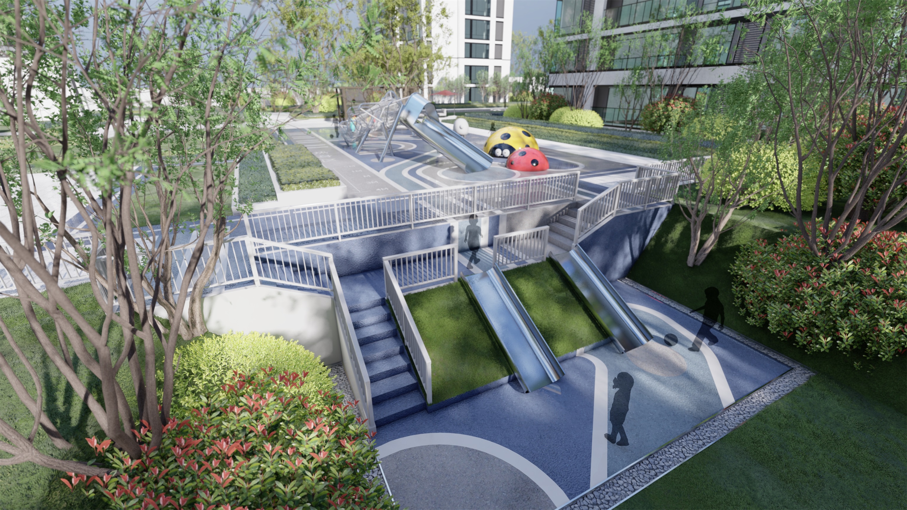 黄冈某住宅区景观设计-6