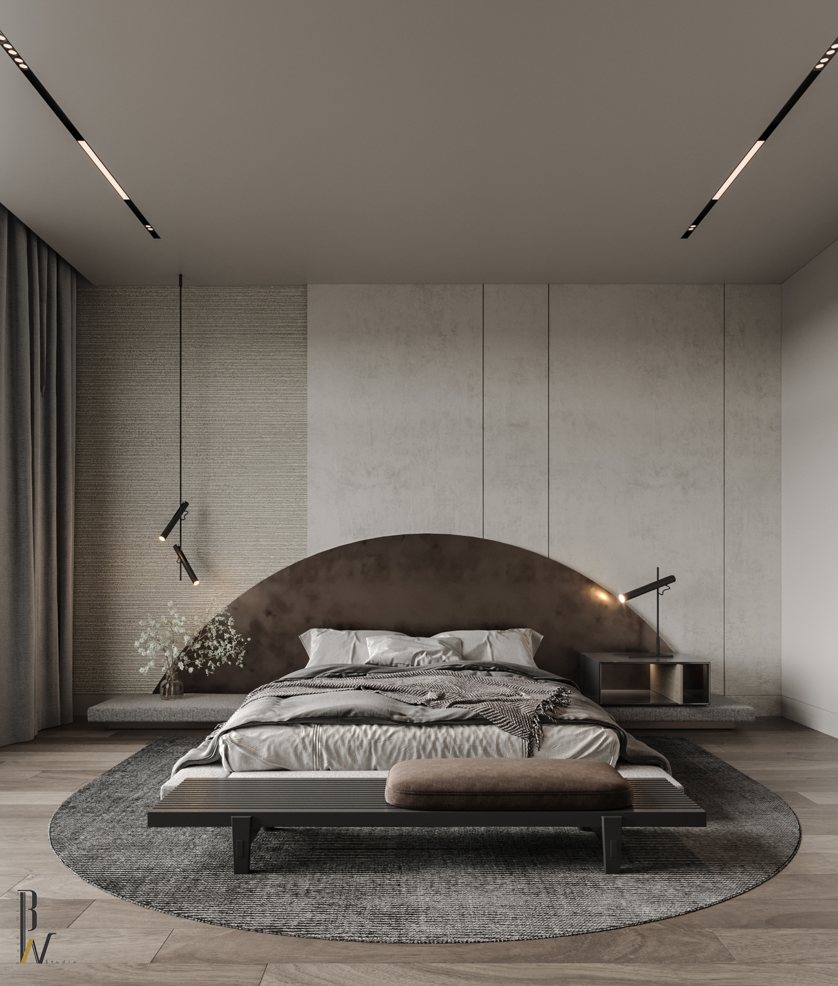 卧室设计丨Black N White-6