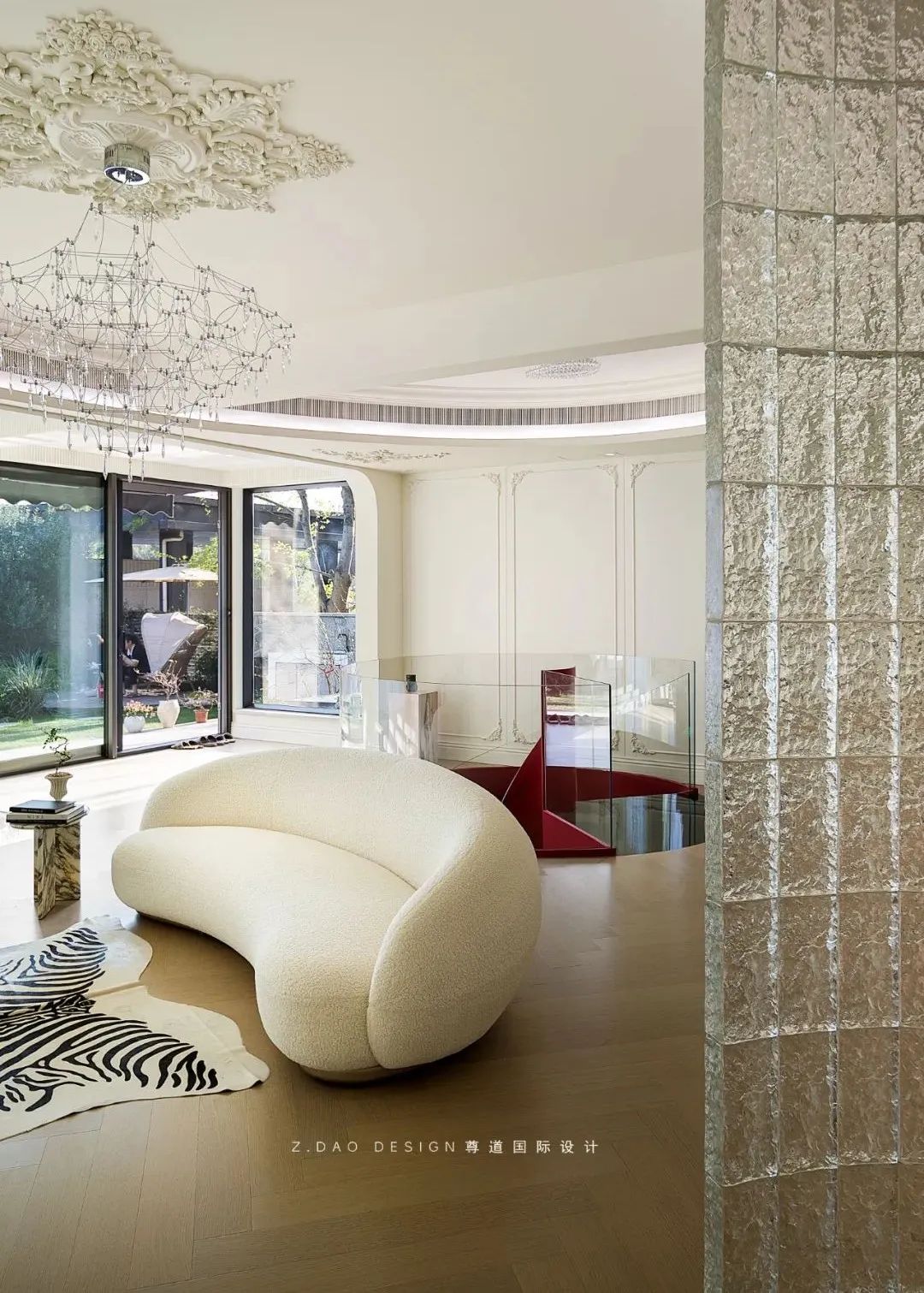 合肥『国贸天成』360㎡奶油法式风叠墅丨尊道国际设计-24