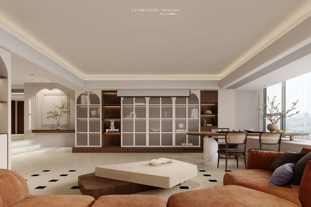 轻法式艺术交互空间,红树林 217㎡四口之家设计丨九木堂设计-24