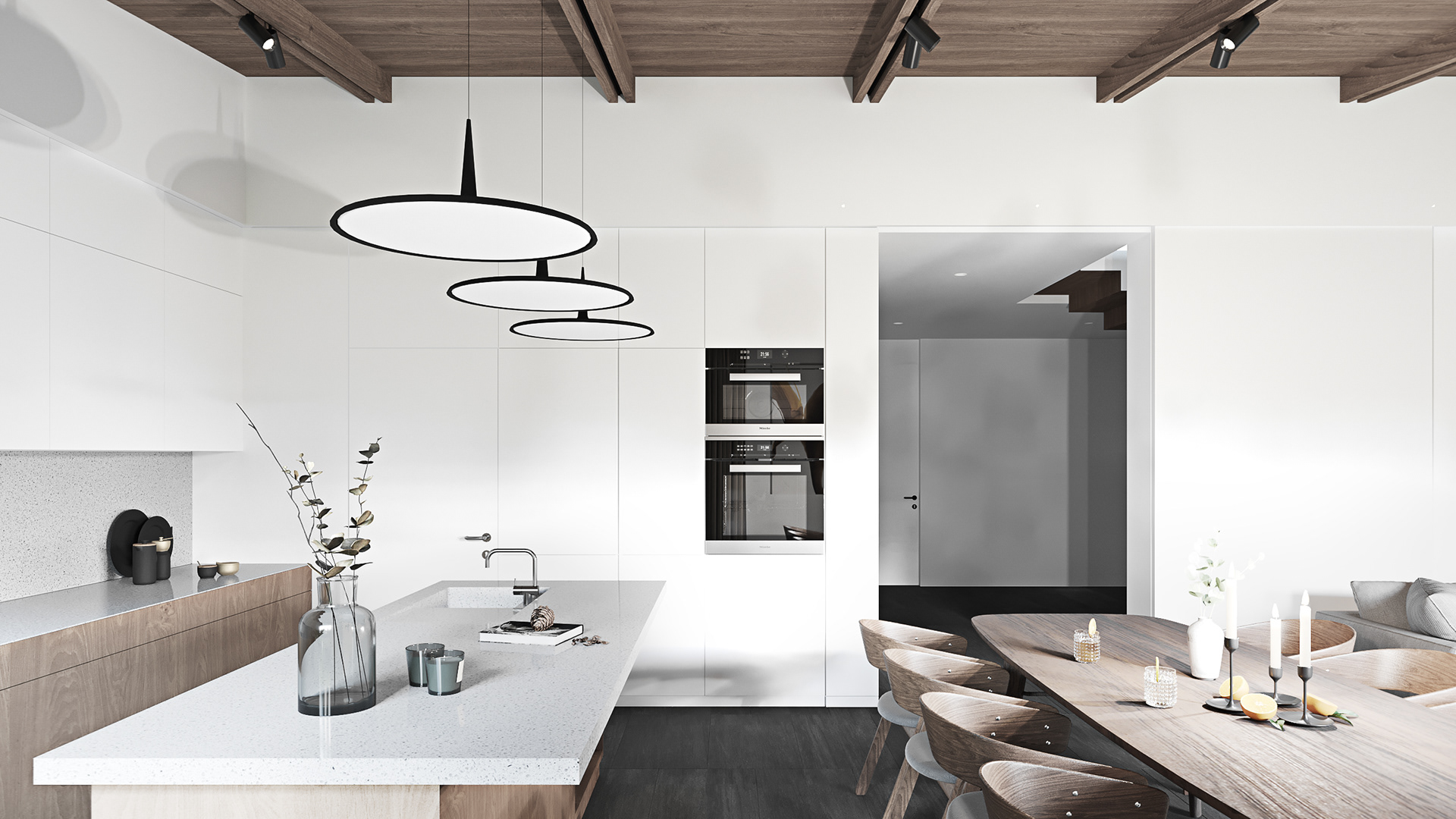 纯白空间 客餐厅设计-7