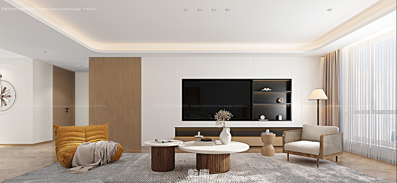 万润水岸豪庭日式奶油风私宅设计丨乾唐设计-7